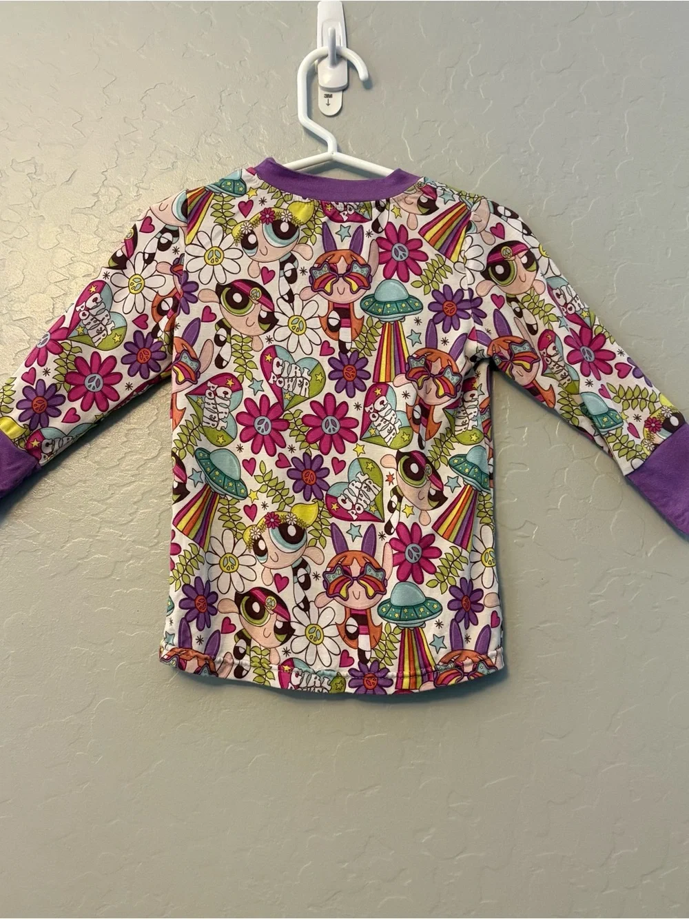 Three Babes Boutique 3BB bamboo powerpuff print two piece pajama set 2t